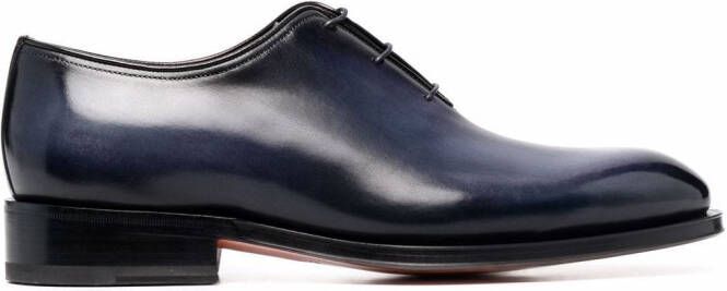 Santoni Derby veterschoenen Blauw