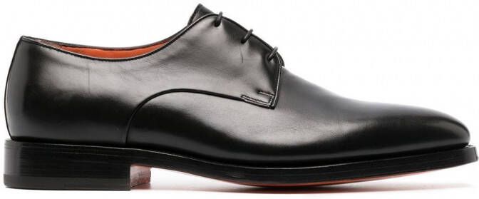 Santoni Derby veterschoenen Zwart