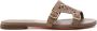 Santoni Slippers met dubbele gesp Beige - Thumbnail 1