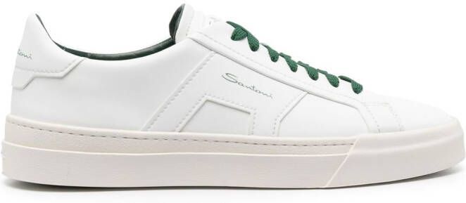 Santoni Double Buckle low-top sneakers Wit