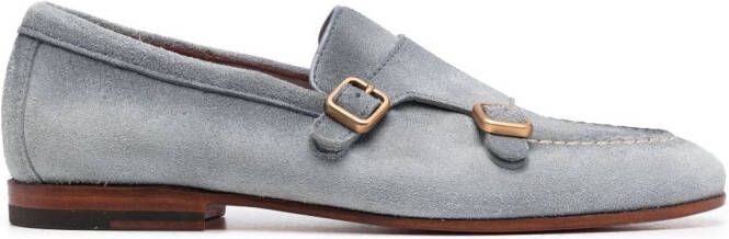 Santoni Gespschoenen Blauw