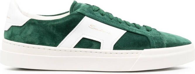 Santoni Double-Buckle sneakers Groen