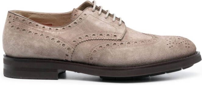 Santoni Emil leren brogues Beige