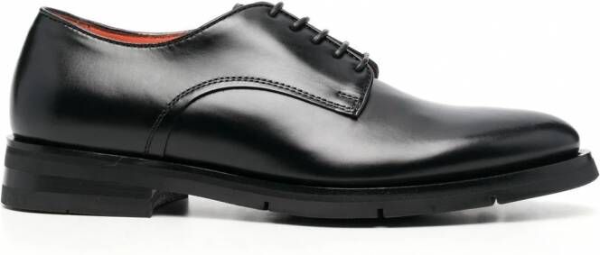 Santoni Faedon derby schoenen met vlakken Zwart