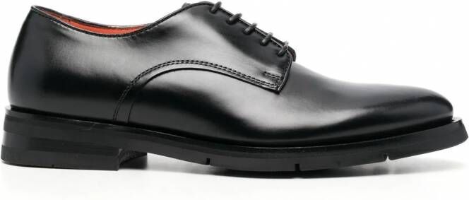 Santoni Faedon derby schoenen met vlakken Zwart