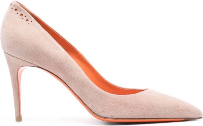 Santoni Haldisa geperforeerde pumps Roze