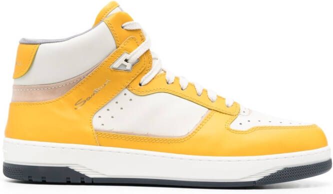 Santoni High-top sneakers Geel