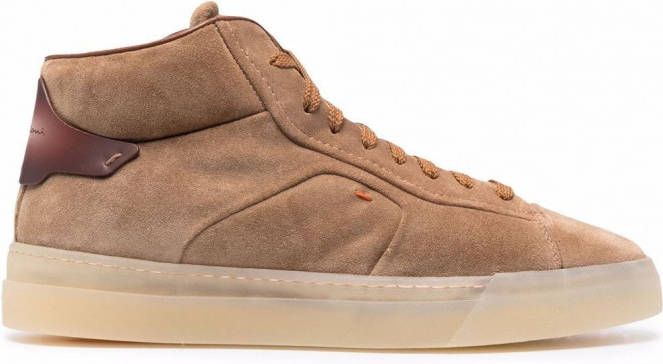Santoni High-top sneakers Beige