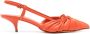 Santoni Slingback sandalen met geknoopt detail Oranje - Thumbnail 1