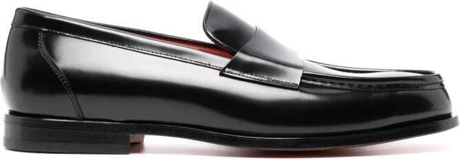 Santoni Laife leren loafers Zwart