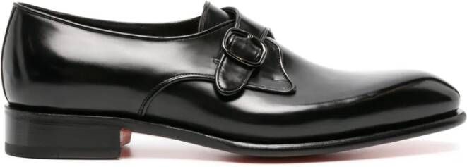 Santoni Lakleren Oxford lakleren schoenen Zwart