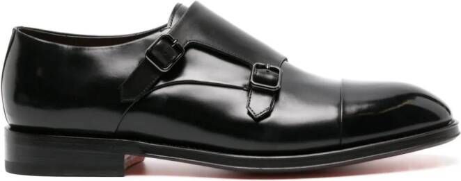Santoni Lakleren schoenen Zwart