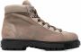 Santoni Leren veterlaarzen Beige - Thumbnail 1