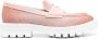 Santoni Leren penny loafers Roze - Thumbnail 1