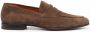 Santoni Leren penny loafers Bruin - Thumbnail 1