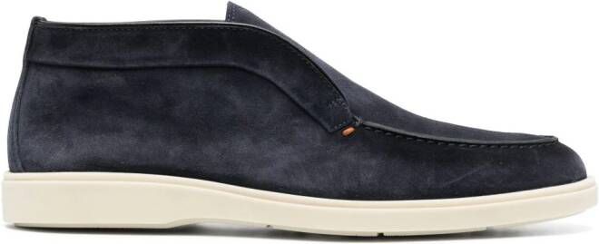 Santoni Leren handschoenen Blauw