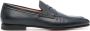 Santoni Leren loafers Blauw - Thumbnail 1