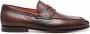 Santoni Leren loafers Bruin - Thumbnail 1