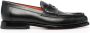 Santoni Leren loafers Zwart - Thumbnail 1