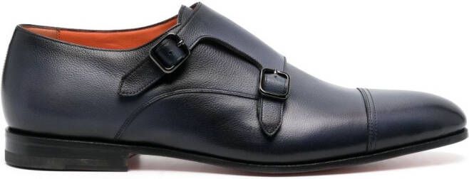 Santoni Leren schoenen Blauw