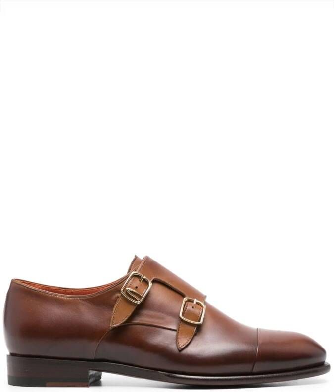 Santoni Leren schoenen Bruin