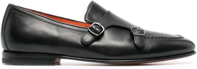 Santoni Leren schoenen Zwart