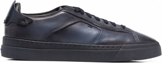 Santoni Leren sneakers Blauw