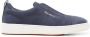 Santoni Leren sneakers Blauw - Thumbnail 1