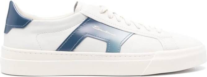 Santoni Leren sneakers Wit