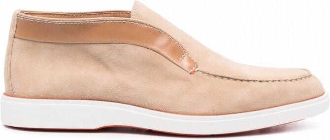 Santoni Loafers met ronde neus Beige