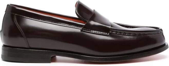 Santoni Loafers met ronde neus Paars