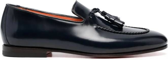 Santoni Loafers verfraaid met kwastjes Blauw