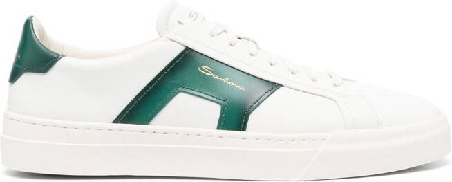 Santoni Leren sneakers Wit