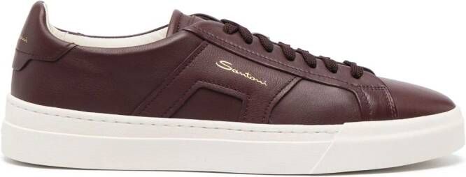 Santoni Sneakers met logoprint Rood