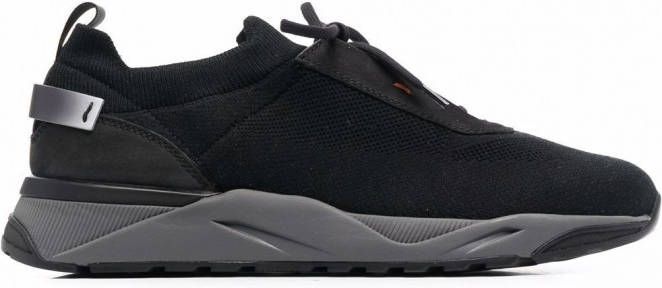 Santoni Low top sneakers heren Stofrubber Stof 8 Zwart