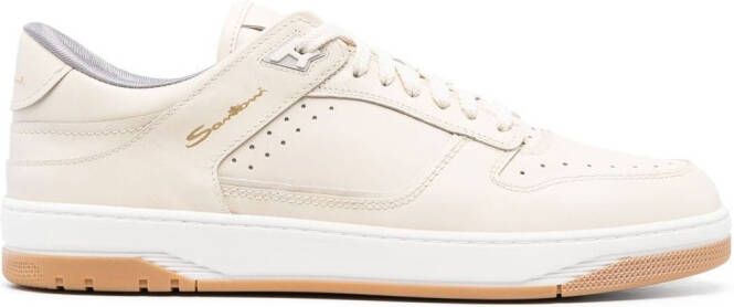 Santoni Low-top sneakers Beige