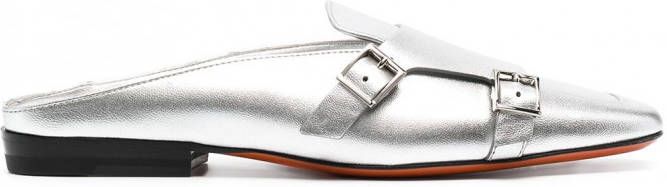 Santoni Metallic muiltjes Zilver