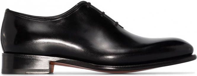 Santoni Oxford veterschoenen Zwart