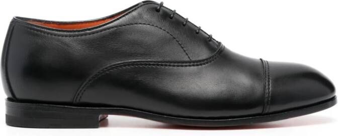 Santoni Oxford veterschoenen Zwart