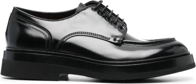 Santoni Derby lakleren schoenen Zwart