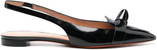 Santoni Slingback schoenen van lakleer Zwart