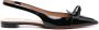 Santoni Slingback schoenen van lakleer Zwart - Thumbnail 1