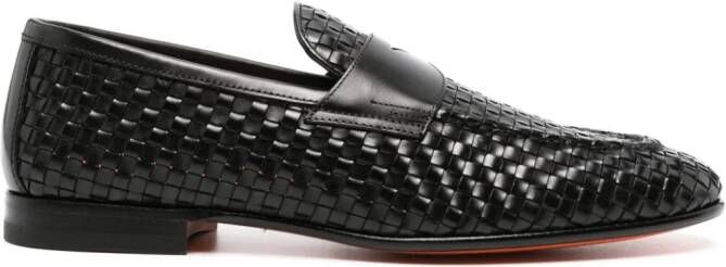 Santoni Penny loafers Zwart