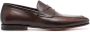 Santoni Leren loafers Bruin - Thumbnail 1