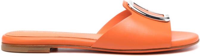 Santoni Sandalen met decoratieve gesp Oranje