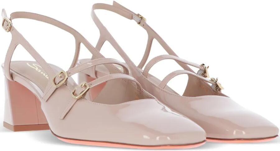 Santoni 50 mm Aurora pumps met gesp Roze
