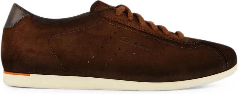 Santoni 70s suède sneakers Bruin