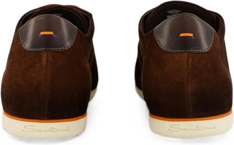 Santoni 70s suède sneakers Bruin - Foto 4