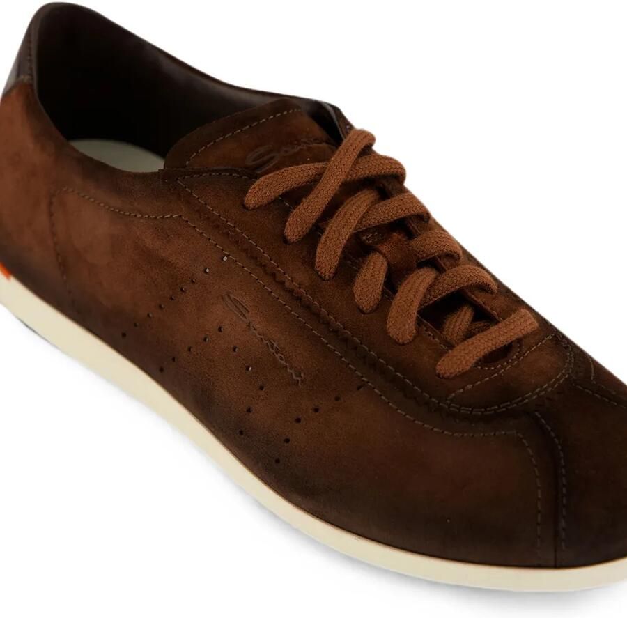 Santoni 70s suède sneakers Bruin - Foto 2