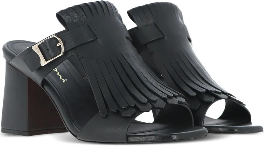 Santoni 75 mm Calyps75fr pumps met gesp en franje Zwart